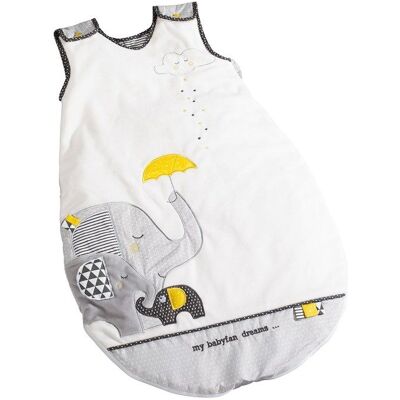 SAUTHON Gigoteuse en coton blanc - Babyfan - 0-4 mois - Ouatinée - Mixte Blanc - Publicité SAUTHON Gigoteuse en coton blanc - Babyfan - 0-4 mois - Ouatinée - Mixte Blanc - Publicité