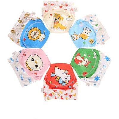 NOBRAND 6pcs Culotte Apprentissage Propreté Fille GarconCoton Rembourrées Pour Bébé 2-4 Ans Propreté Enfant Doux LavableMulticolore - Publicité NOBRAND 6pcs Culotte Apprentissage Propreté Fille GarconCoton Rembourrées Pour Bébé 2-4 Ans Propreté Enfant Doux LavableMulticolore - Publicité