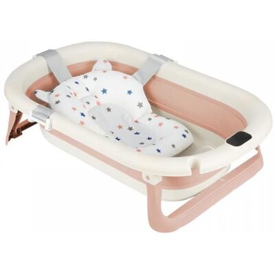 MIPAN. Baignoire Bébé Portable - Baignoire Bébé Pliable - Avec Tapis de Bain + Thermomètre Numérique - 71*43*18.5cm - Rose Rose - Publicité MIPAN. Baignoire Bébé Portable - Baignoire Bébé Pliable - Avec Tapis de Bain + Thermomètre Numérique - 71*43*18.5cm - Rose Rose - Publicité