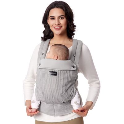 Momcozy Porte-bébé à Maille Respirante pour Bébés de 32 à 20 kg Gris Gris - Publicité Momcozy Porte-bébé à Maille Respirante pour Bébés de 32 à 20 kg Gris Gris - Publicité