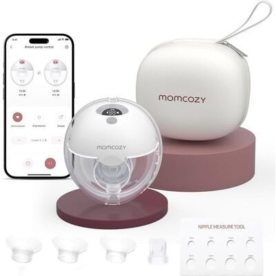 Momcozy M5 Smart Tire-lait Électrique Main LibreContrôlé par ApplicationPompe Électrique Sans FilTéterelle 24 mmGris 1 Pièces Gris - Publicité Momcozy M5 Smart Tire-lait Électrique Main LibreContrôlé par ApplicationPompe Électrique Sans FilTéterelle 24 mmGris 1 Pièces Gris - Publicité