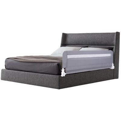 COSTWAY Barrière de Lit Pliable Enfant 120 cm avec Housse Amovible et Lavable Maille Respisante Sangle de Fixation Gris Gris - Publicité COSTWAY Barrière de Lit Pliable Enfant 120 cm avec Housse Amovible et Lavable Maille Respisante Sangle de Fixation Gris Gris - Publicité