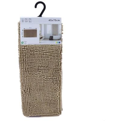 Tapis de bain en microfibre effet boules uni 45 x 75 cm taupe - Tendance Marron - Publicité Tapis de bain en microfibre effet boules uni 45 x 75 cm taupe - Tendance Marron - Publicité
