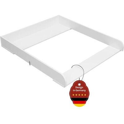 Plan à langer adaptable - WOLTU - 80 x 78 5 cm - Profondeur réglable - avec Sangle Anti-basculement - Blanc Blanc - Publicité Plan à langer adaptable - WOLTU - 80 x 78 5 cm - Profondeur réglable - avec Sangle Anti-basculement - Blanc Blanc - Publicité