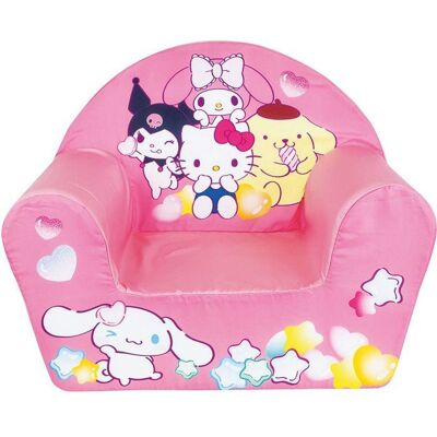 Fauteuil club enfant - Hello Kitty & Friends - FUN HOUSE - Origine France Garantie - Déhoussable Rose - Publicité Fauteuil club enfant - Hello Kitty & Friends - FUN HOUSE - Origine France Garantie - Déhoussable Rose - Publicité