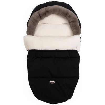 CHICCO - Chanceliere Polaire Poussette Black - Publicité CHICCO - Chanceliere Polaire Poussette Black - Publicité