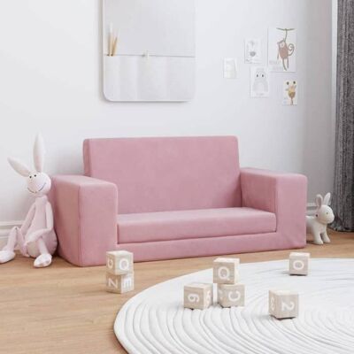 vidaXL Canapé-lit pour Enfants 2 Places Lit de Jour avec Dossier et Accoudoirs Lit dInvité pour Tout-petits Chambre 357033 Rose - Publicité vidaXL Canapé-lit pour Enfants 2 Places Lit de Jour avec Dossier et Accoudoirs Lit dInvité pour Tout-petits Chambre 357033 Rose - Publicité