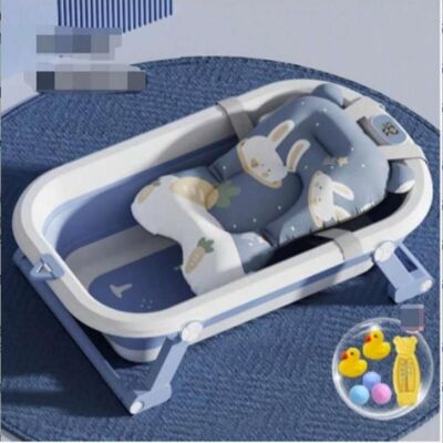 MIPAN.Baignoire Bebe avec Tapis de Bain Baignoire de voyage portable pour bébés et enfants de 0 à 24 mois Newborn Bleu Bleu - Publicité MIPAN.Baignoire Bebe avec Tapis de Bain Baignoire de voyage portable pour bébés et enfants de 0 à 24 mois Newborn Bleu Bleu - Publicité