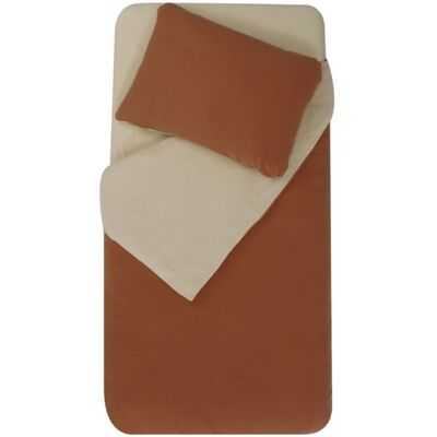 POYET MOTTE Parure de couette bicolore pour enfant Rouge 75x120 cm Rouge - Publicité POYET MOTTE Parure de couette bicolore pour enfant Rouge 75x120 cm Rouge - Publicité