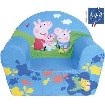 Fauteuil club enfant - FUN HOUSE - Peppa Pig Georges et Evie - Origine France Garantie - mousse confortable - 52 x 42 x 33 cm Bleu - Publicité Fauteuil club enfant - FUN HOUSE - Peppa Pig Georges et Evie - Origine France Garantie - mousse confortable - 52 x 42 x 33 cm Bleu - Publicité