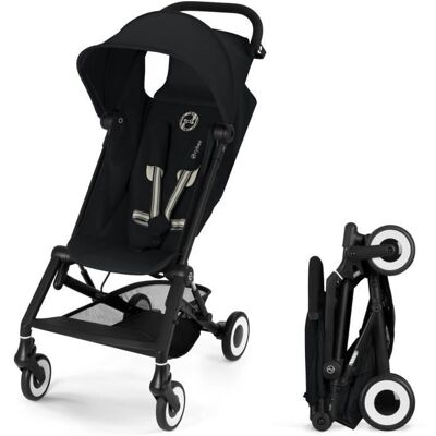 CYBEX GOLD Poussette canne ultra-compacte Agis CYBEX - 5 à 22 kg (6 mois - 4 ans) - poussette légère 63 kg - compatible avion - Magic Black Noir - Publicité CYBEX GOLD Poussette canne ultra-compacte Agis CYBEX - 5 à 22 kg (6 mois - 4 ans) - poussette légère 63 kg - compatible avion - Magic Black Noir - Publicité