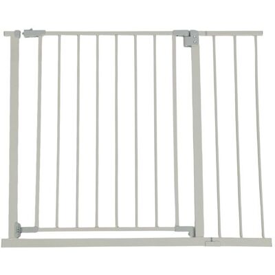 Barrière de sécurité Relaxdays pour escalier 95-100 cm sans perçage bébé à fixer par serrage grise Gris - Publicité Barrière de sécurité Relaxdays pour escalier 95-100 cm sans perçage bébé à fixer par serrage grise Gris - Publicité