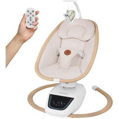 Balancelle pour bébé Lionelo Olivia - 3D multirégional, siège rotatif 180°, 13 mélodies - Publicité Balancelle pour bébé Lionelo Olivia - 3D multirégional, siège rotatif 180°, 13 mélodies - Publicité