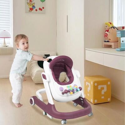 HOMEWELL YIPEEMA. TROTTEUR PLIABLE DEUX EN UN POUR BÉBÉ 6-24 MOIS CAPACITÉ DE CHARGE MAXIMALE 15 KG ROSE ROUGE 60*55*70CM. Rose - Publicité HOMEWELL YIPEEMA. TROTTEUR PLIABLE DEUX EN UN POUR BÉBÉ 6-24 MOIS CAPACITÉ DE CHARGE MAXIMALE 15 KG ROSE ROUGE 60*55*70CM. Rose - Publicité