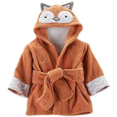FLYDOSI Bébé Garçon/Fille Mignon Animal Doux Peignoir en Coton Capuche Serviettes de Bain pour Bébé Orange - Publicité FLYDOSI Bébé Garçon/Fille Mignon Animal Doux Peignoir en Coton Capuche Serviettes de Bain pour Bébé Orange - Publicité