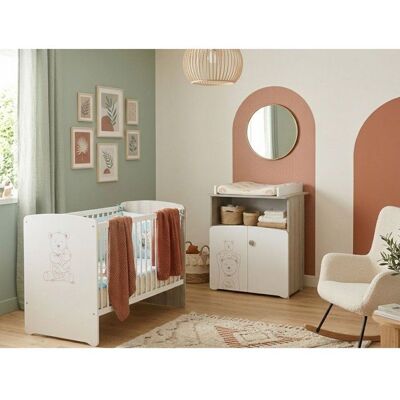 Ensemble chambre bébé Teddy blanc Baby Price - Ensemble de chambre bébé - Publicité Ensemble chambre bébé Teddy blanc Baby Price - Ensemble de chambre bébé - Publicité