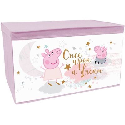 FUN HOUSE Peppa Pig Coffre à jouets - Pliable - 555 x 345 x 34 cm - Pour enfant Violet - Publicité FUN HOUSE Peppa Pig Coffre à jouets - Pliable - 555 x 345 x 34 cm - Pour enfant Violet - Publicité