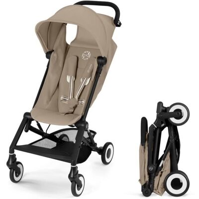 CYBEX GOLD Poussette canne ultra-compacte Agis CYBEX - 5 à 22 kg (6 mois - 4 ans) - poussette légère 63 kg - compatible avion - Almond Beige Beige - Publicité CYBEX GOLD Poussette canne ultra-compacte Agis CYBEX - 5 à 22 kg (6 mois - 4 ans) - poussette légère 63 kg - compatible avion - Almond Beige Beige - Publicité