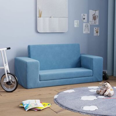 vidaXL Canapé-lit pour Enfants 2 Places Lit de Jour avec Dossier et Accoudoirs Lit dInvité pour Tout-petits Chambre 357032 Bleu - Publicité vidaXL Canapé-lit pour Enfants 2 Places Lit de Jour avec Dossier et Accoudoirs Lit dInvité pour Tout-petits Chambre 357032 Bleu - Publicité
