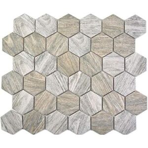 Mosaïque Céramique - Braun - MOS11H-0200 - Hexagonale - Gris - 009 m2 Gris - Publicité Mosaïque Céramique - Braun - MOS11H-0200 - Hexagonale - Gris - 009 m2 Gris - Publicité