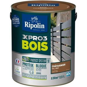 Peinture bois - RIPOLIN - 8007 - Châtaignier - Satiné - 25L Marron - Publicité Peinture bois - RIPOLIN - 8007 - Châtaignier - Satiné - 25L Marron - Publicité