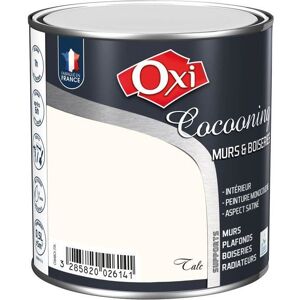 Peinture acrylique Murs bois satin talc 0.5l - OXI - Intérieur - Satiné - Blanc Blanc - Publicité Peinture acrylique Murs bois satin talc 0.5l - OXI - Intérieur - Satiné - Blanc Blanc - Publicité
