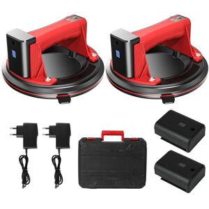 PRUMYA Ventouse Carrelage 200KG Électrique – Pompe À Vide 8 Pouces Avec Affichage LED Double Batterie 2600mAh Pour Verre Céramique - Publicité PRUMYA Ventouse Carrelage 200KG Électrique – Pompe À Vide 8 Pouces Avec Affichage LED Double Batterie 2600mAh Pour Verre Céramique - Publicité