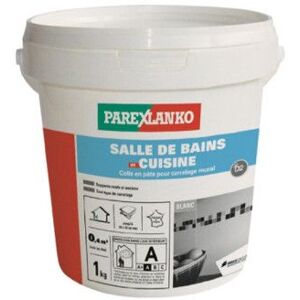 Colle en pâte - PAREXLANKO - Salle de Bains et Cuisine - 1 KG - Blanc - Intérieur Blanc - Publicité Colle en pâte - PAREXLANKO - Salle de Bains et Cuisine - 1 KG - Blanc - Intérieur Blanc - Publicité