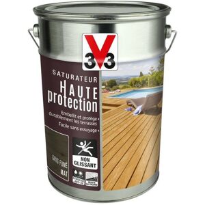 V33 - 113645 - Saturateur terrasse Haute protection Gris fume 5L - Publicité V33 - 113645 - Saturateur terrasse Haute protection Gris fume 5L - Publicité