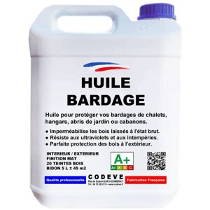 CODÈVE BOIS Huile Bardage - 5 L - Codeve Bois - Chêne clair Marron - Publicité CODÈVE BOIS Huile Bardage - 5 L - Codeve Bois - Chêne clair Marron - Publicité