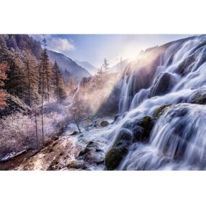 Photo Art Papier Peint INTISSÉ-MONTAGNE CASCADE-(216666)-8 lés-400x260cm-Mural Poster Géant XXL-Océan Nature Forêt Mer Soleil - Publicité Photo Art Papier Peint INTISSÉ-MONTAGNE CASCADE-(216666)-8 lés-400x260cm-Mural Poster Géant XXL-Océan Nature Forêt Mer Soleil - Publicité