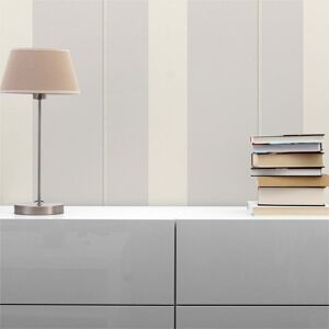 A.S. Création Papier Peint Rayures M1-No.592 Blanc Gris Papier Peint Design Gris - Publicité A.S. Création Papier Peint Rayures M1-No.592 Blanc Gris Papier Peint Design Gris - Publicité