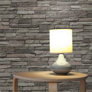 A.S. Création Papier Peint Pierre Ricco M1-No.908 Papier peint intissé Gris Crème Pierre Gris - Publicité A.S. Création Papier Peint Pierre Ricco M1-No.908 Papier peint intissé Gris Crème Pierre Gris - Publicité