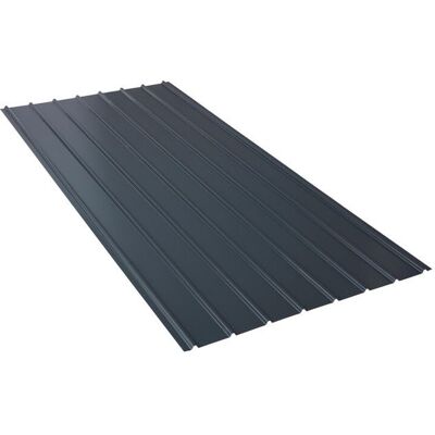 MCCOVER - Lastra rigata 2000x910x0.40 - Gris anthracite RAL 7016 - tôle d’acier - Publicité MCCOVER - Lastra rigata 2000x910x0.40 - Gris anthracite RAL 7016 - tôle d’acier - Publicité