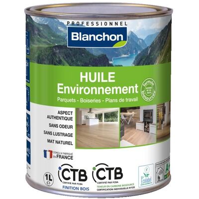 Huile environnement - chêne - 1 litre - Blanchon - Publicité Huile environnement - chêne - 1 litre - Blanchon - Publicité