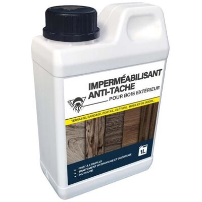 MEDUZE Traitement hydrofuge anti-tache - Méduze - 1L - Incolore - Bois extérieur - Prêt à l’emploi - Publicité MEDUZE Traitement hydrofuge anti-tache - Méduze - 1L - Incolore - Bois extérieur - Prêt à l’emploi - Publicité