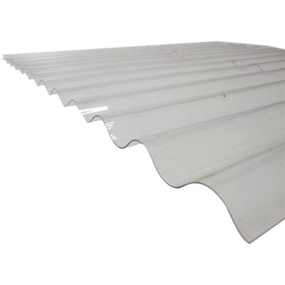 MCCOVER Plaque PVC ondulée - L: 1.52 m - l: 90 cm - Transparent Blanc - Publicité MCCOVER Plaque PVC ondulée - L: 1.52 m - l: 90 cm - Transparent Blanc - Publicité