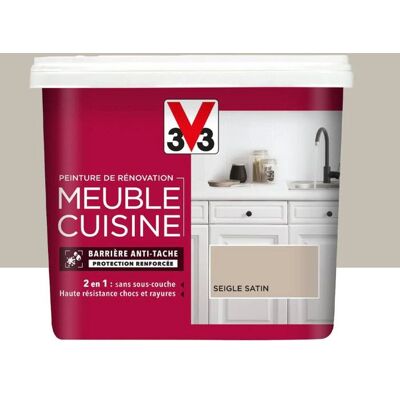 Peinture De Rénovation V33 Meuble De Cuisine Seigle 075 L Jaune - Publicité Peinture De Rénovation V33 Meuble De Cuisine Seigle 075 L Jaune - Publicité