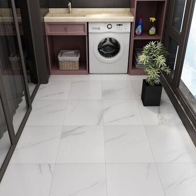 Carrelage Adhésif Sol Livelynine 30x30 - 16 Dalles PVC Imperméables Antidérapantes Gris - Publicité Carrelage Adhésif Sol Livelynine 30x30 - 16 Dalles PVC Imperméables Antidérapantes Gris - Publicité