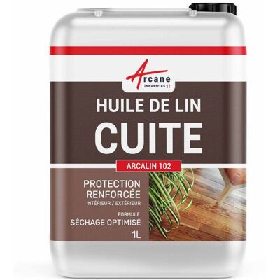 ARCANE INDUSTRIES Huile de lin cuite pour entretien des bois parquets meubles terrasse pierres naturelles - 1 L Jaune - Publicité ARCANE INDUSTRIES Huile de lin cuite pour entretien des bois parquets meubles terrasse pierres naturelles - 1 L Jaune - Publicité