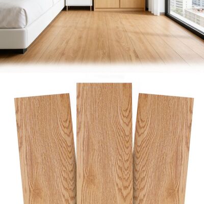 LEMONBEST 36 Pièces Revêtement de Sol PVC - Dalles Autocollantes Effet Chêne Miel - 1524 x 914 cm - 5 m² - pour Salle de Bain Cuisine Salon Marron - Publicité LEMONBEST 36 Pièces Revêtement de Sol PVC - Dalles Autocollantes Effet Chêne Miel - 1524 x 914 cm - 5 m² - pour Salle de Bain Cuisine Salon Marron - Publicité