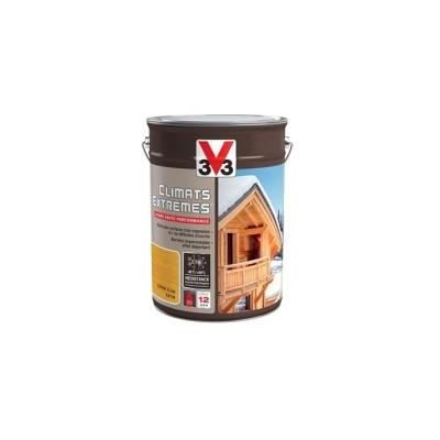 V33 Lasure haute performance CLIMATS EXTRÊMES® 5 L Chêne Naturel Blanc - Publicité V33 Lasure haute performance CLIMATS EXTRÊMES® 5 L Chêne Naturel Blanc - Publicité