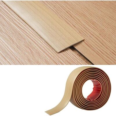 KJEHOME Bande de Transition Plate 2mm épaisseur PVC5cm Large Bande de Seuil Fine Barre de Seuil Grain de Chêne (5CM W×2MM T SEUIL DE PORTE Marron - Publicité KJEHOME Bande de Transition Plate 2mm épaisseur PVC5cm Large Bande de Seuil Fine Barre de Seuil Grain de Chêne (5CM W×2MM T SEUIL DE PORTE Marron - Publicité