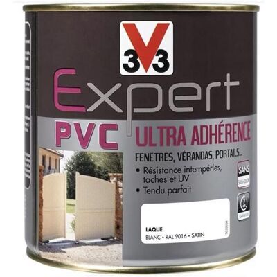 Peinture PVC V33 EXPERT Laque Blanc 05 L Blanc - Publicité Peinture PVC V33 EXPERT Laque Blanc 05 L Blanc - Publicité