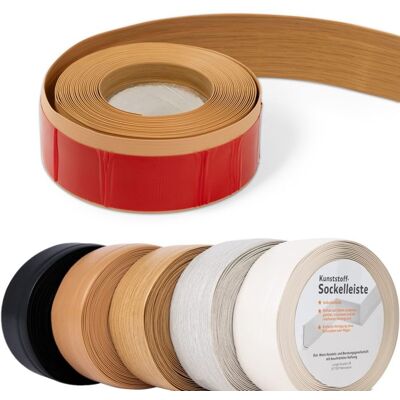 KARAT Plinthe adhésive en PVC 50 x 15 mm Plusieurs longueurs et coloris Chêne vintage L : 15 mètres Marron - Publicité KARAT Plinthe adhésive en PVC 50 x 15 mm Plusieurs longueurs et coloris Chêne vintage L : 15 mètres Marron - Publicité