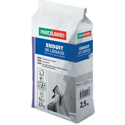 Enduit de Lissage - PAREXLANKO - 25 KG - Mural intérieur - Lissage facile - Tous types de peintures Blanc - Publicité Enduit de Lissage - PAREXLANKO - 25 KG - Mural intérieur - Lissage facile - Tous types de peintures Blanc - Publicité