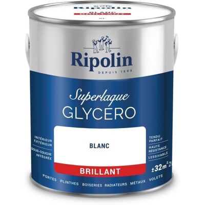 Émail Brillant Blanc Ripolin - 2 L - Peinture Intérieur/Extérieur - Publicité Émail Brillant Blanc Ripolin - 2 L - Peinture Intérieur/Extérieur - Publicité