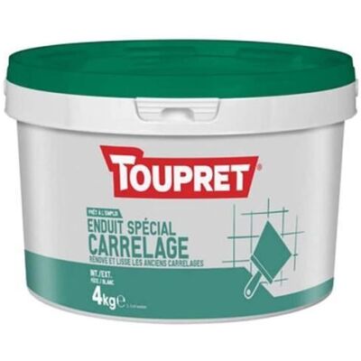 Enduit spécial carrelage - TOUPRET - Modèle 4 Kg - Prêt à lemploi - Résistant en pièce humide - Intérieur Vert - Publicité Enduit spécial carrelage - TOUPRET - Modèle 4 Kg - Prêt à lemploi - Résistant en pièce humide - Intérieur Vert - Publicité
