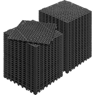 Lot de 55 Dalles de Jardin Piscine-VEVOR-30x30x1 5 cm-PVC Drainage Rapide Revêtements de Sol-Terrasse Cuisine Salle de Bain-Noir Noir - Publicité Lot de 55 Dalles de Jardin Piscine-VEVOR-30x30x1 5 cm-PVC Drainage Rapide Revêtements de Sol-Terrasse Cuisine Salle de Bain-Noir Noir - Publicité
