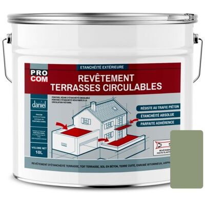 PROCOM 10L Peinture imperméable vert clair pour surfaces extérieures - Peinture - Publicité PROCOM 10L Peinture imperméable vert clair pour surfaces extérieures - Peinture - Publicité